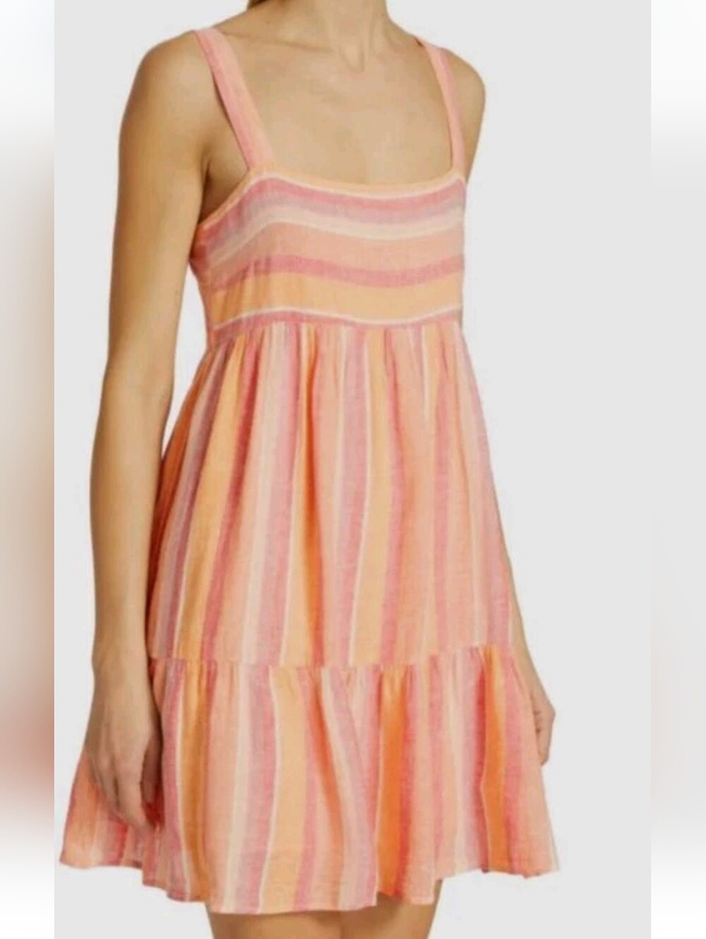 Rails Women's Orange Sadie Azalea Stripe Dress Size Small
